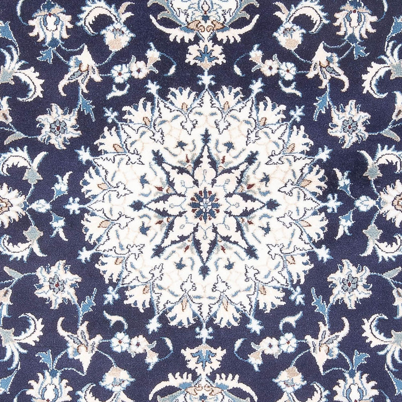 Tapis persan - Nain - 234 x 168 cm - bleu foncé