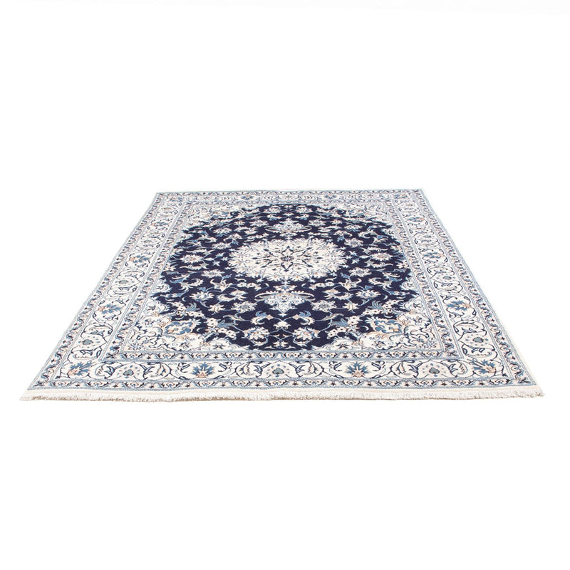 Tapis persan - Nain - 234 x 168 cm - bleu foncé