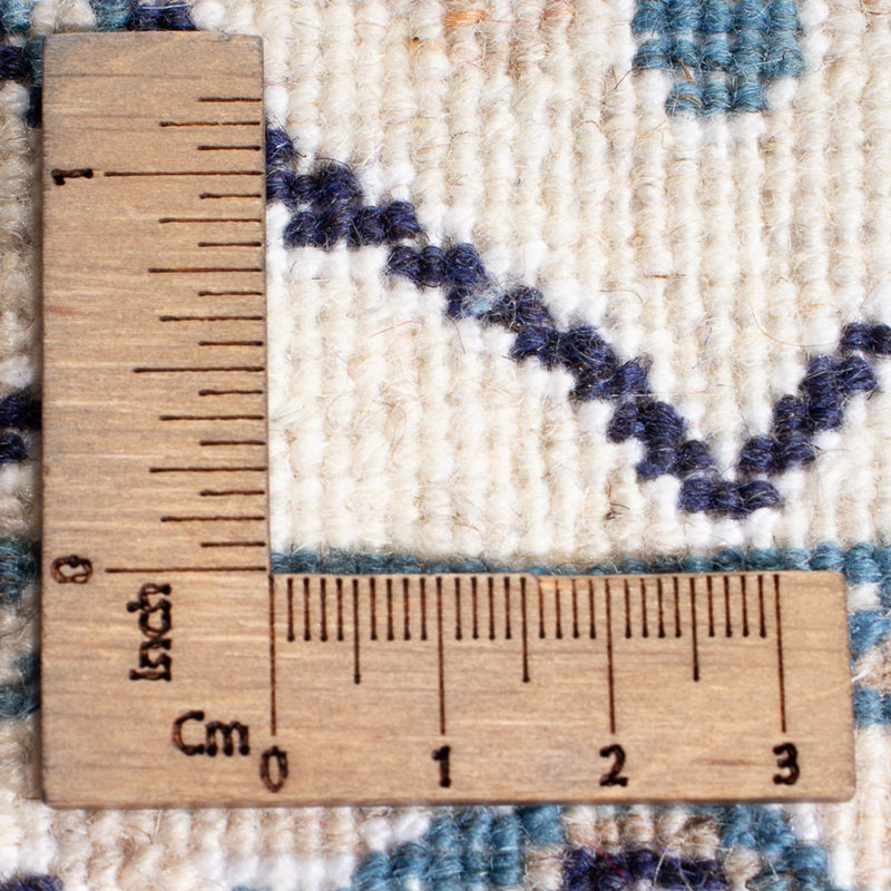 Tapis persan - Nain - 234 x 168 cm - bleu foncé
