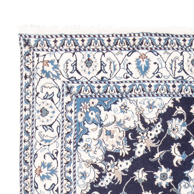 Tapis persan - Nain - 226 x 167 cm - bleu foncé