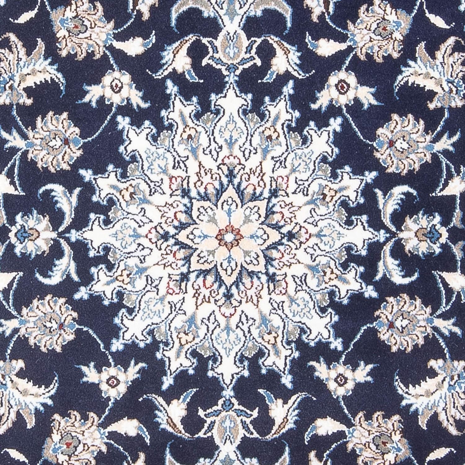 Tapis persan - Nain - 200 x 120 cm - bleu foncé
