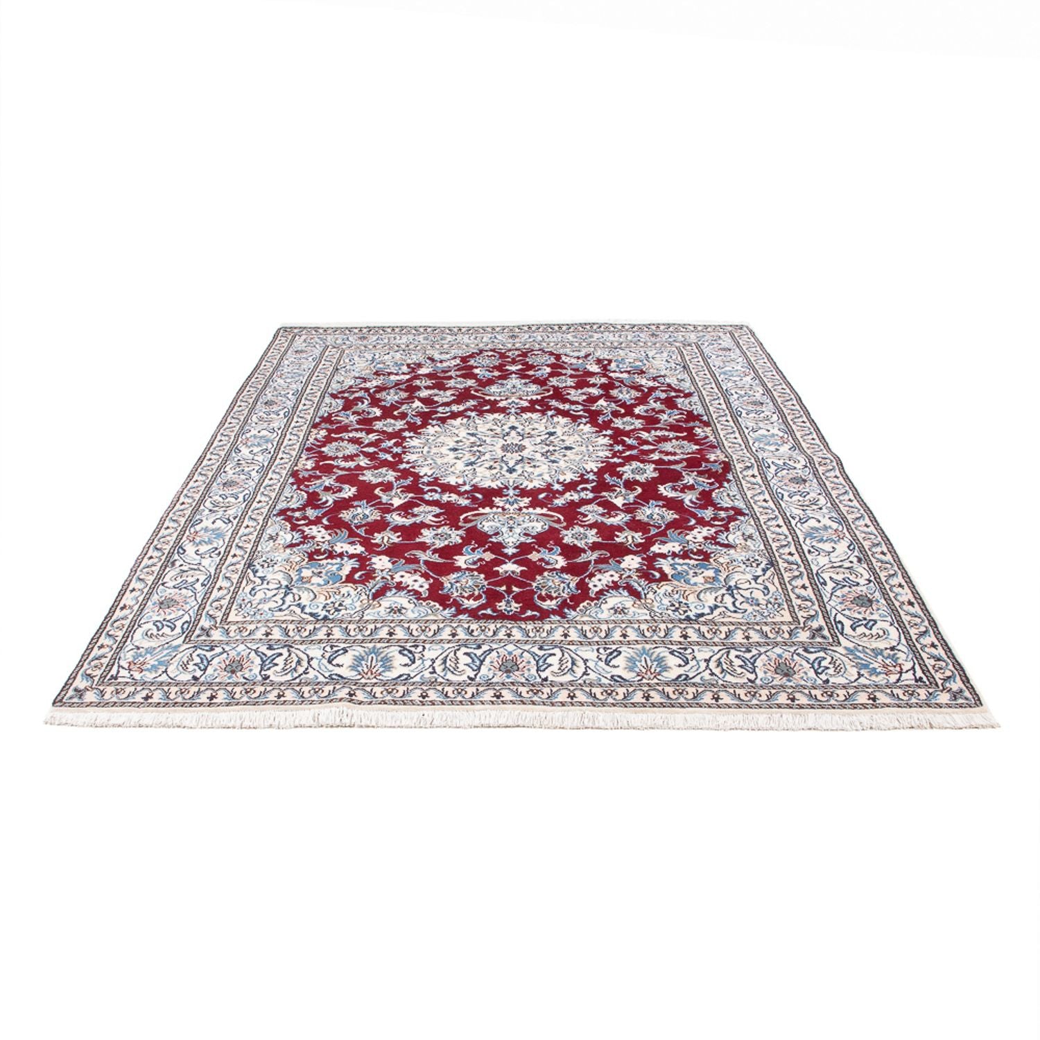 Tapis persan - Nain - 243 x 168 cm - rouge