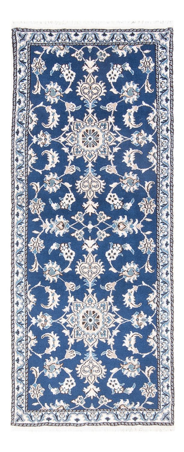 Läufer Perser - Nain - 196 x 77 cm - blau