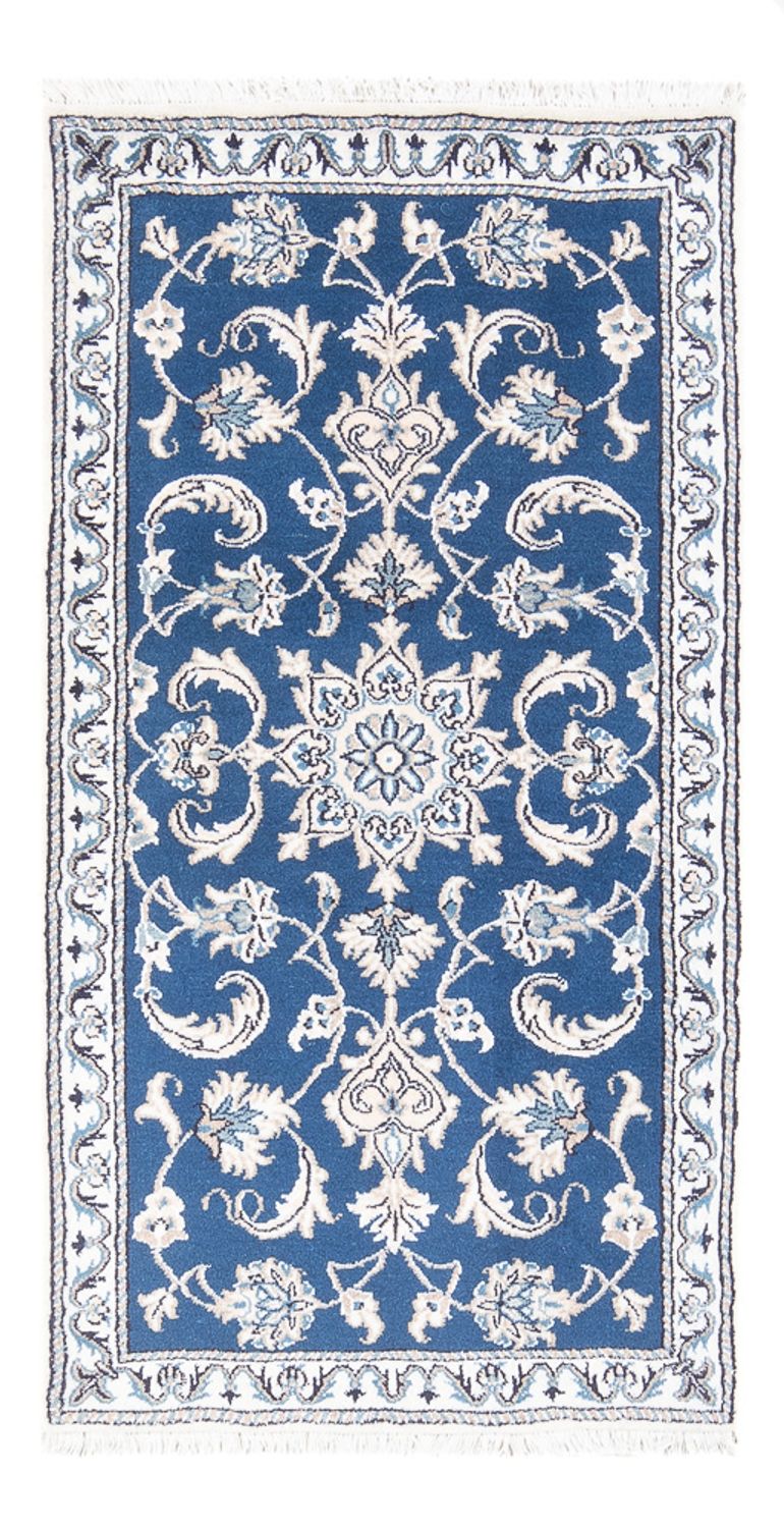 Perserteppich - Nain - 141 x 72 cm - blau
