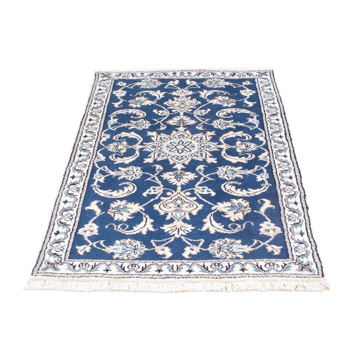 Perserteppich - Nain - 141 x 72 cm - blau