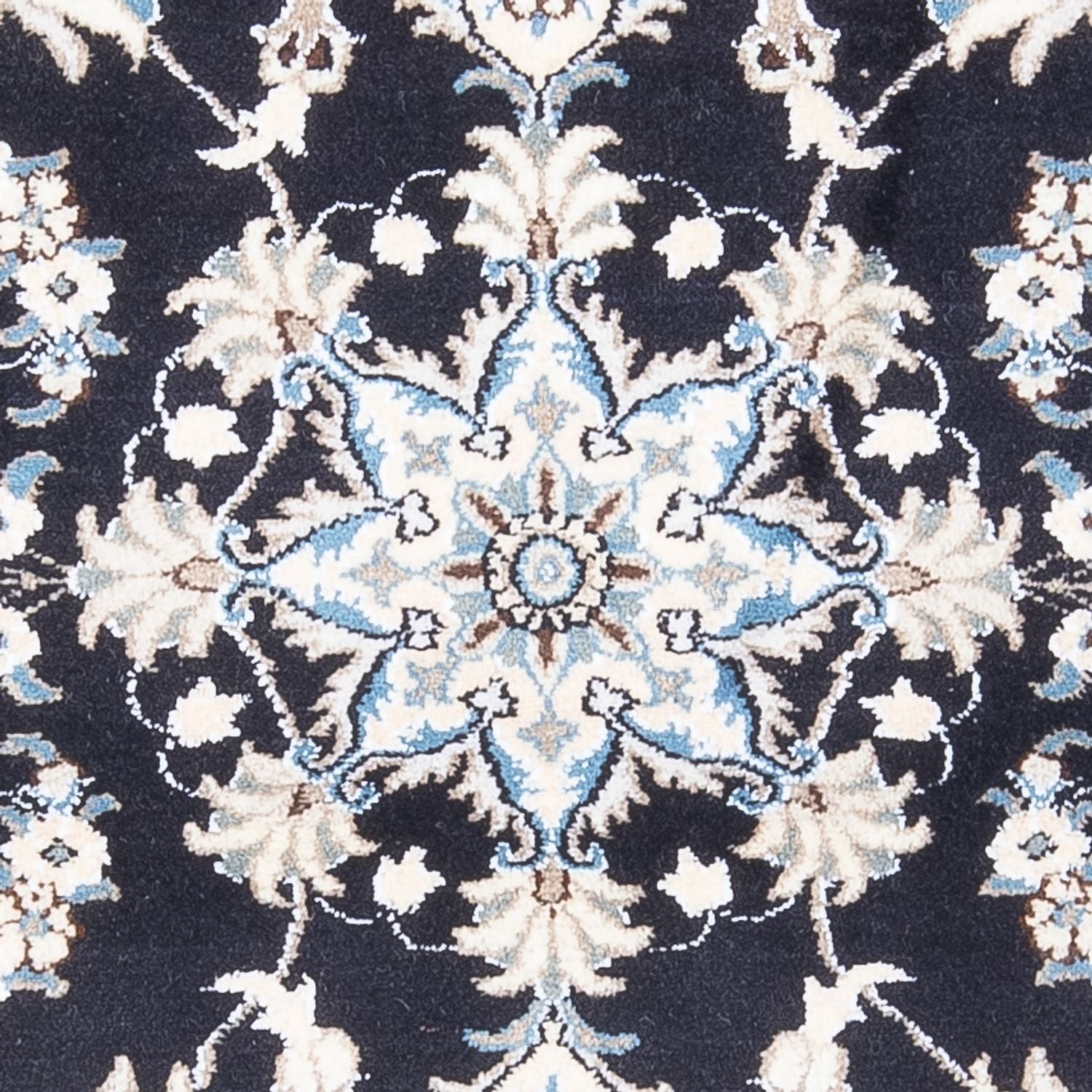 Perserteppich - Nain - 137 x 89 cm - dunkelblau