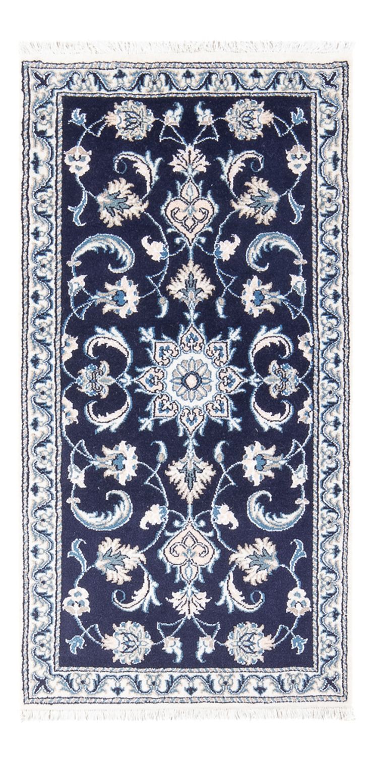 Perserteppich - Nain - 141 x 70 cm - dunkelblau