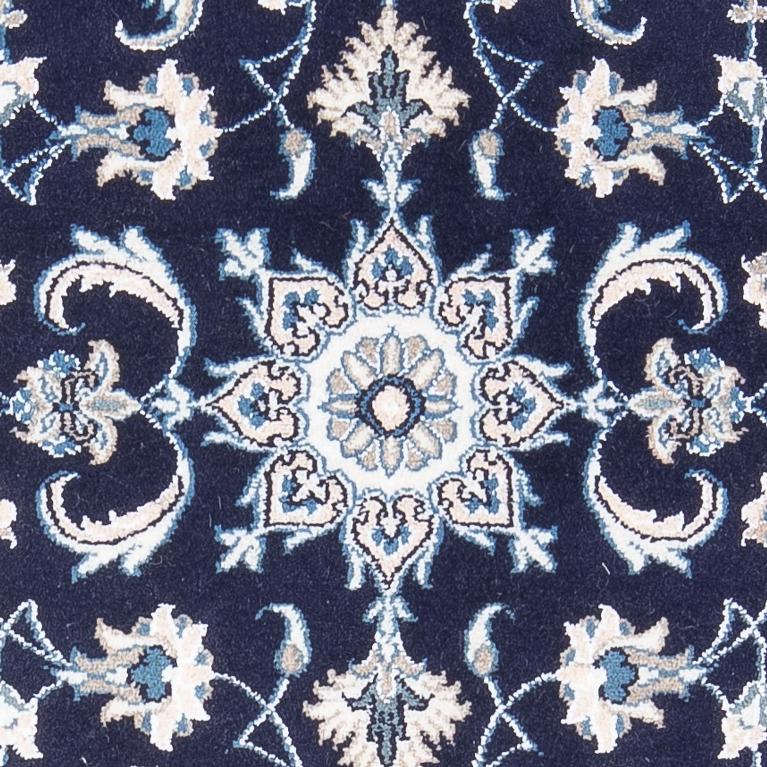 Perserteppich - Nain - 141 x 70 cm - dunkelblau