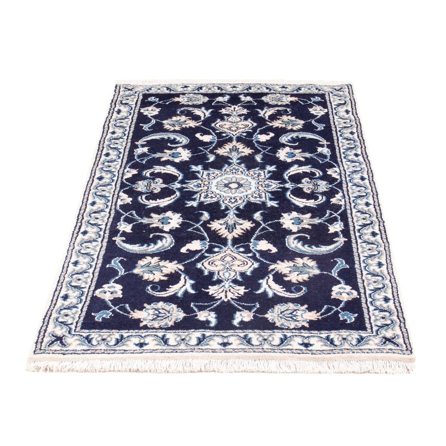 Perserteppich - Nain - 141 x 70 cm - dunkelblau