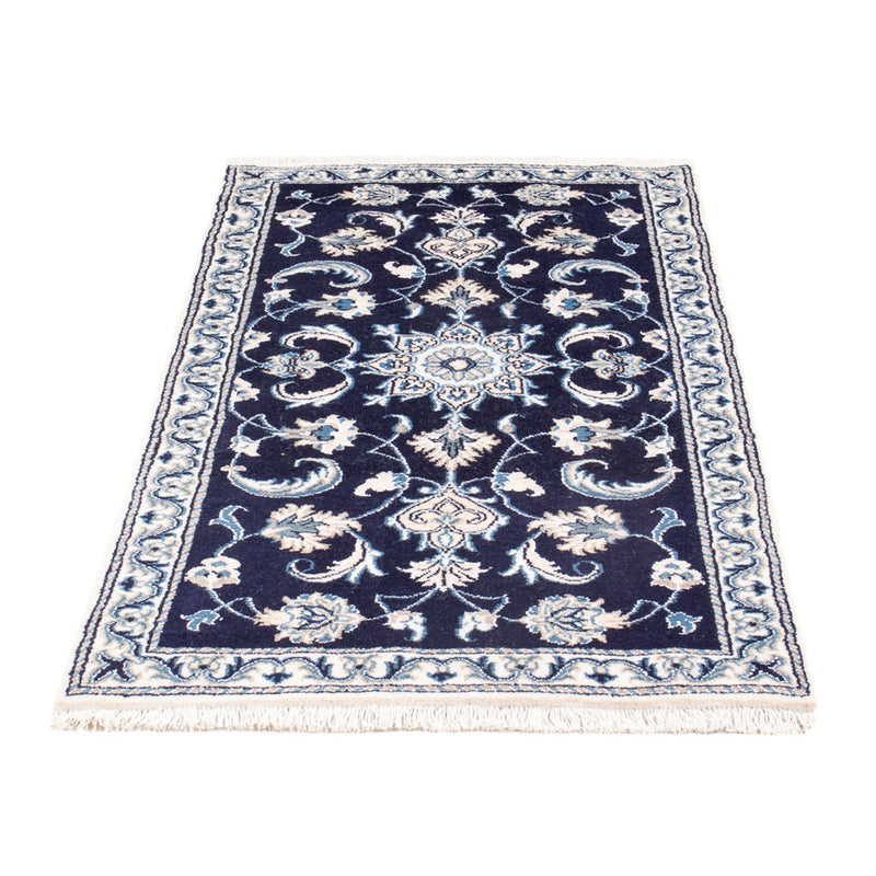 Perserteppich - Nain - 141 x 70 cm - dunkelblau