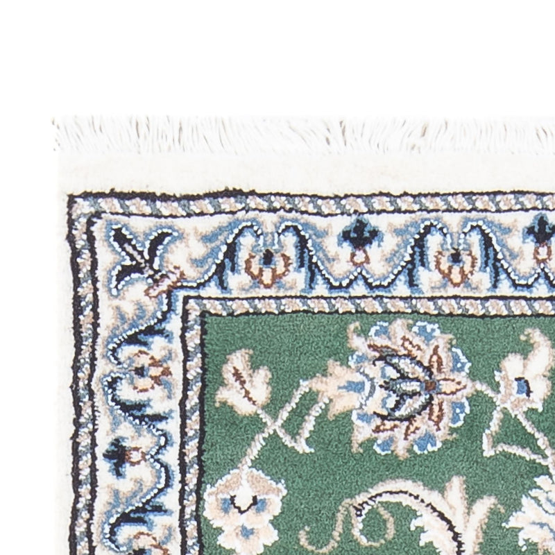 Tapis persan - Nain - 138 x 70 cm - vert