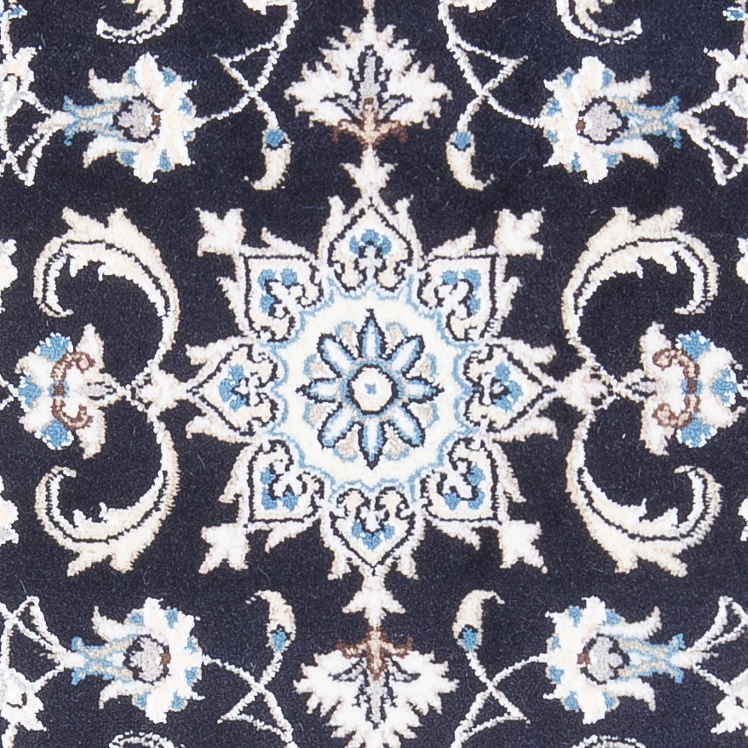 Perserteppich - Nain - 134 x 70 cm - dunkelblau