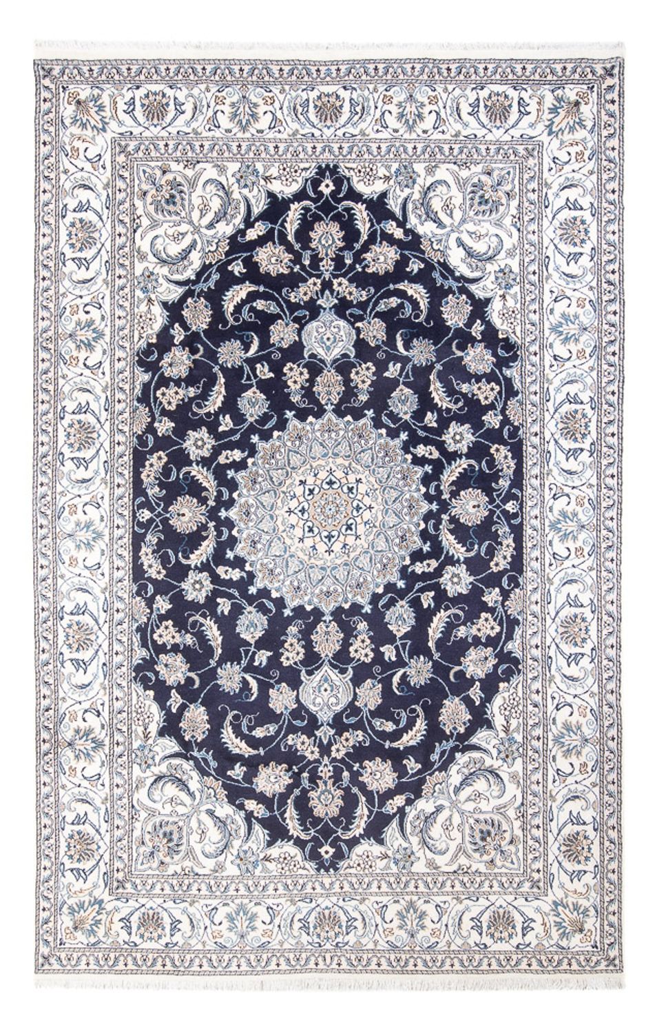Perserteppich - Nain - 301 x 197 cm - dunkelblau