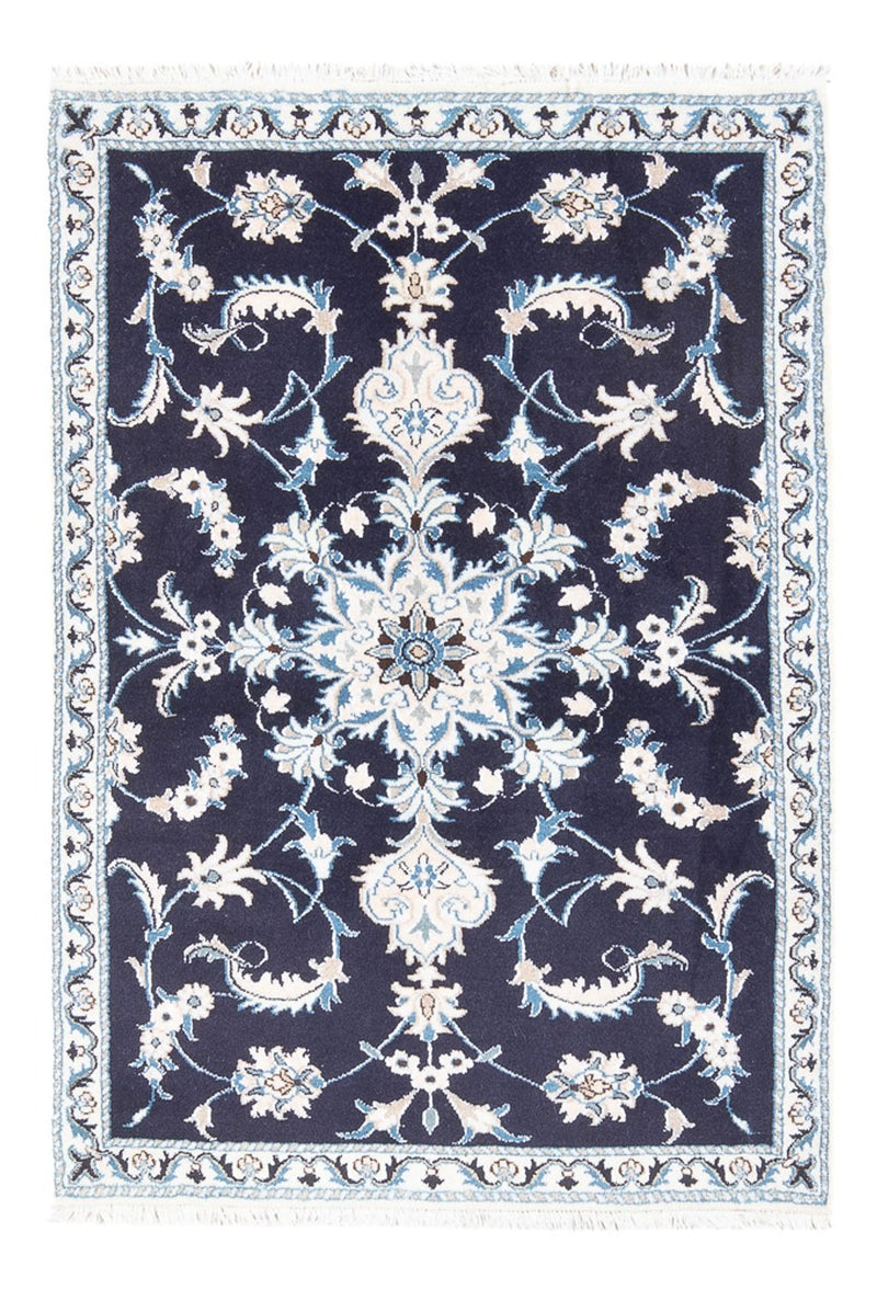 Perserteppich - Nain - 135 x 92 cm - dunkelblau