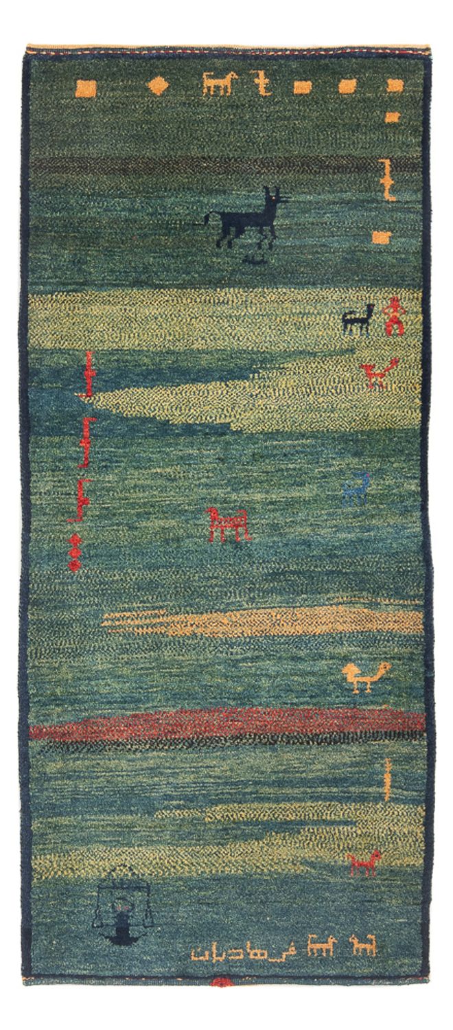Tapis de couloir Tapis Gabbeh - Persan - 195 x 87 cm - multicolore