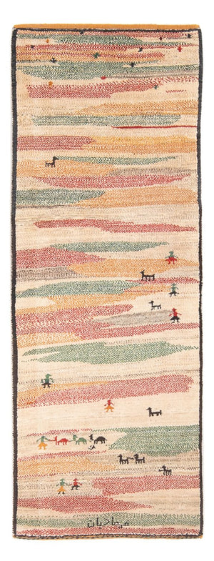 Tapis de couloir Tapis Gabbeh - Persan - 205 x 78 cm - multicolore