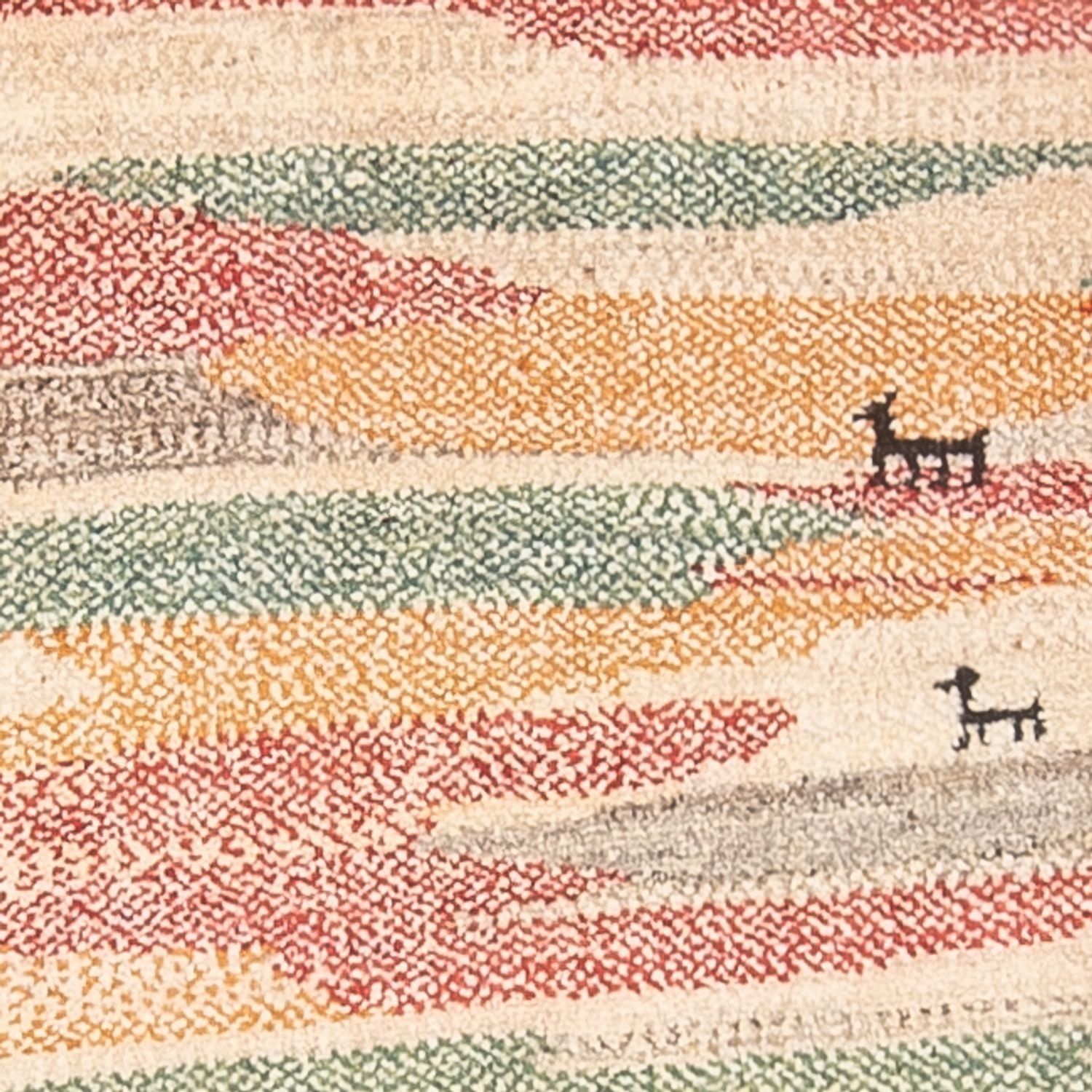 Tapis de couloir Tapis Gabbeh - Persan - 205 x 78 cm - multicolore
