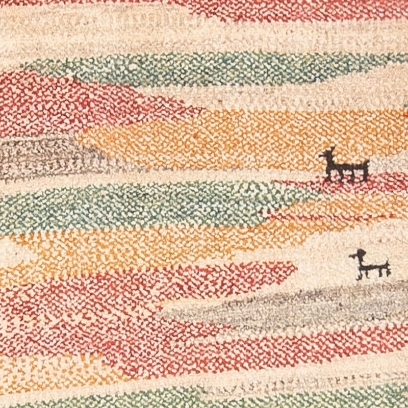 Tapis de couloir Tapis Gabbeh - Persan - 205 x 78 cm - multicolore