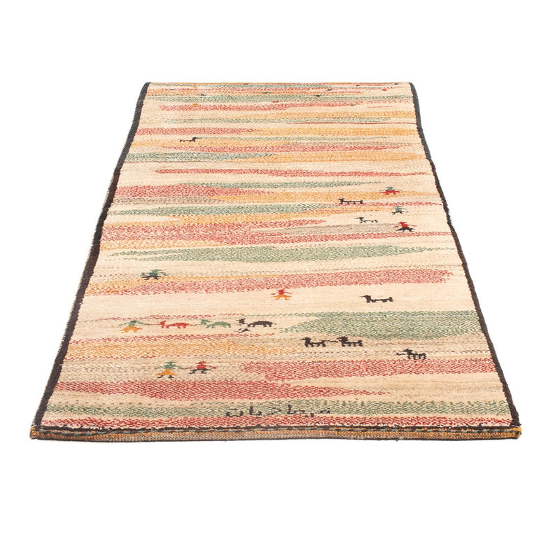 Tapis de couloir Tapis Gabbeh - Persan - 205 x 78 cm - multicolore