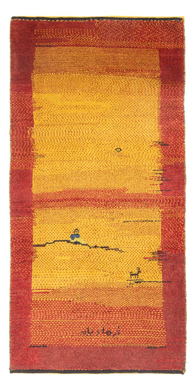 Tapis de couloir Tapis Gabbeh - Persan - 188 x 88 cm - multicolore