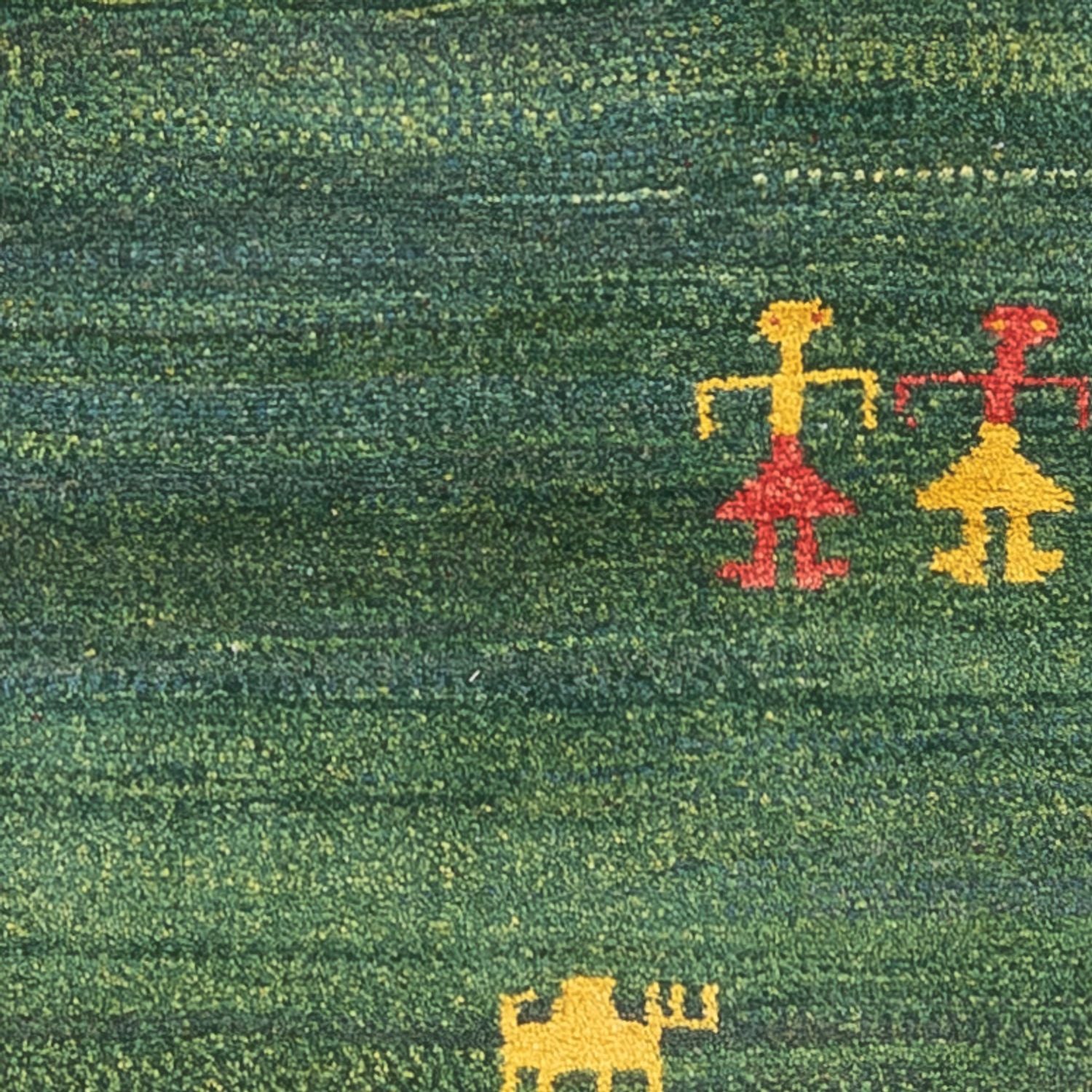 Tapis de couloir Tapis Gabbeh - Persan - 202 x 78 cm - vert