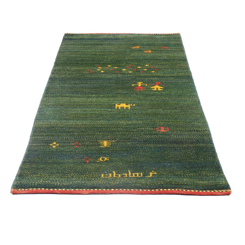 Tapis de couloir Tapis Gabbeh - Persan - 202 x 78 cm - vert