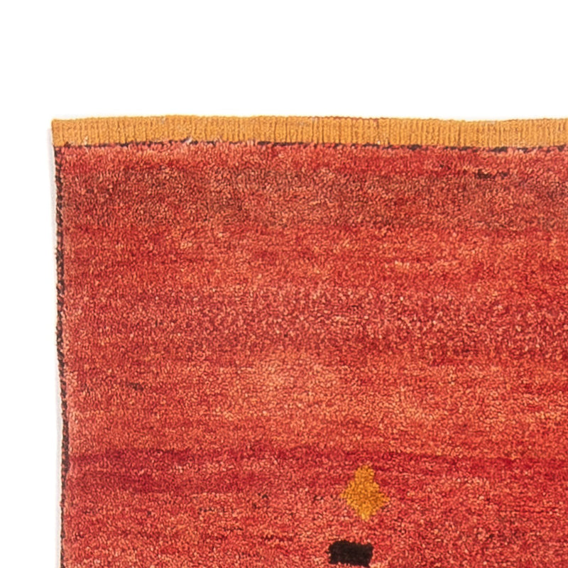 Tapis de couloir Tapis Gabbeh - Persan - 225 x 83 cm - rouge clair