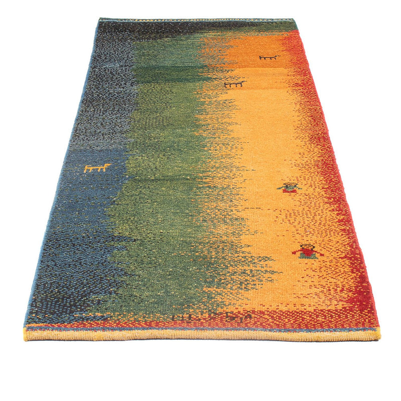 Tapis de couloir Tapis Gabbeh - Persan - 202 x 68 cm - multicolore