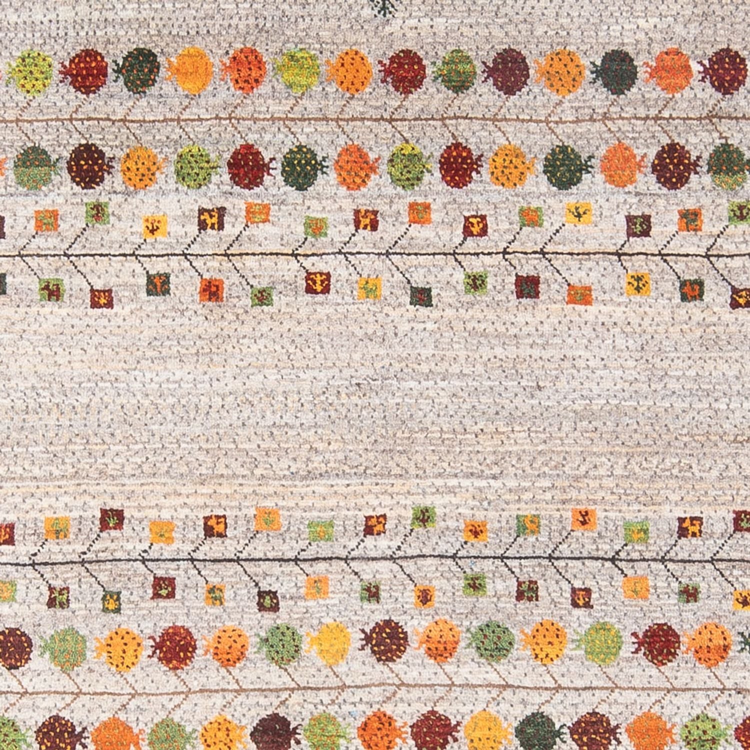 Gabbeh Teppich - Loribaft Perser - 215 x 152 cm - mehrfarbig