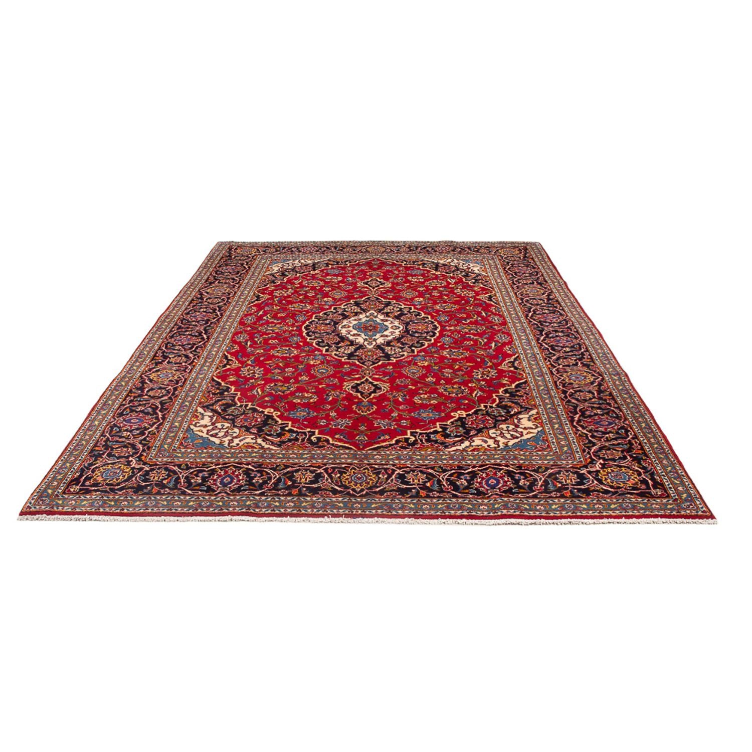 Tapis persan - Keshan - 296 x 203 cm - rouge