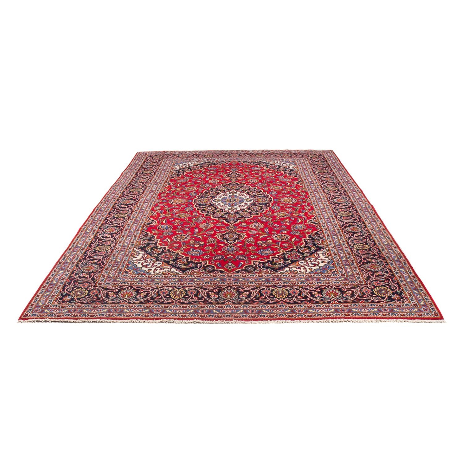 Tapis persan - Keshan - 294 x 201 cm - rouge
