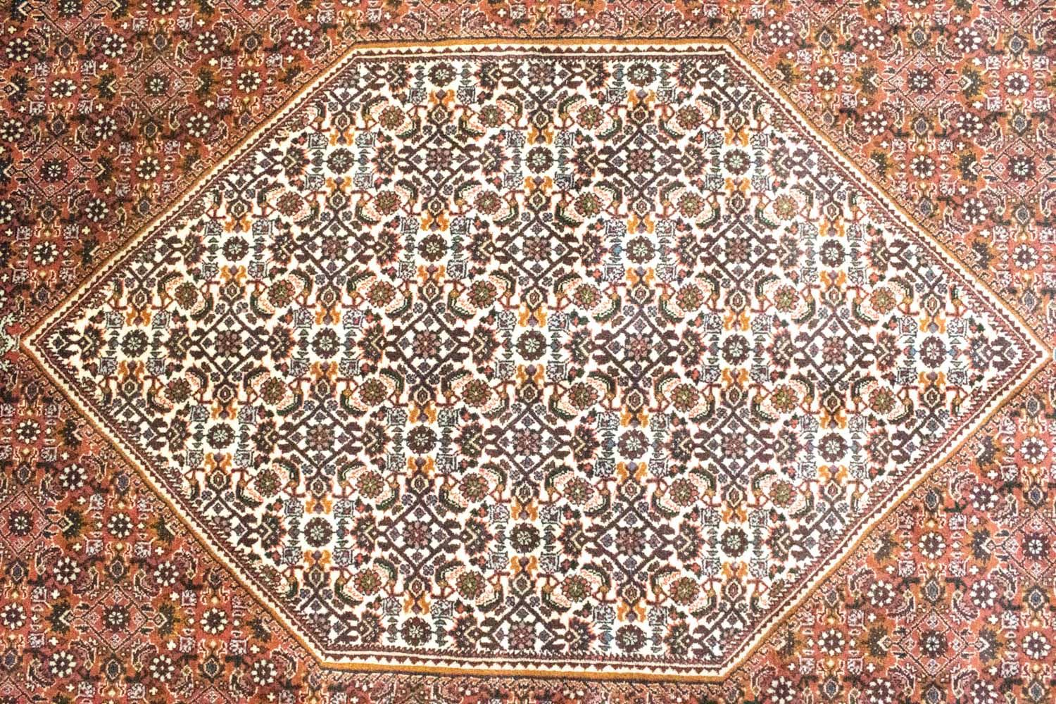 Tapis persan - Bidjar - 298 x 203 cm - rouge