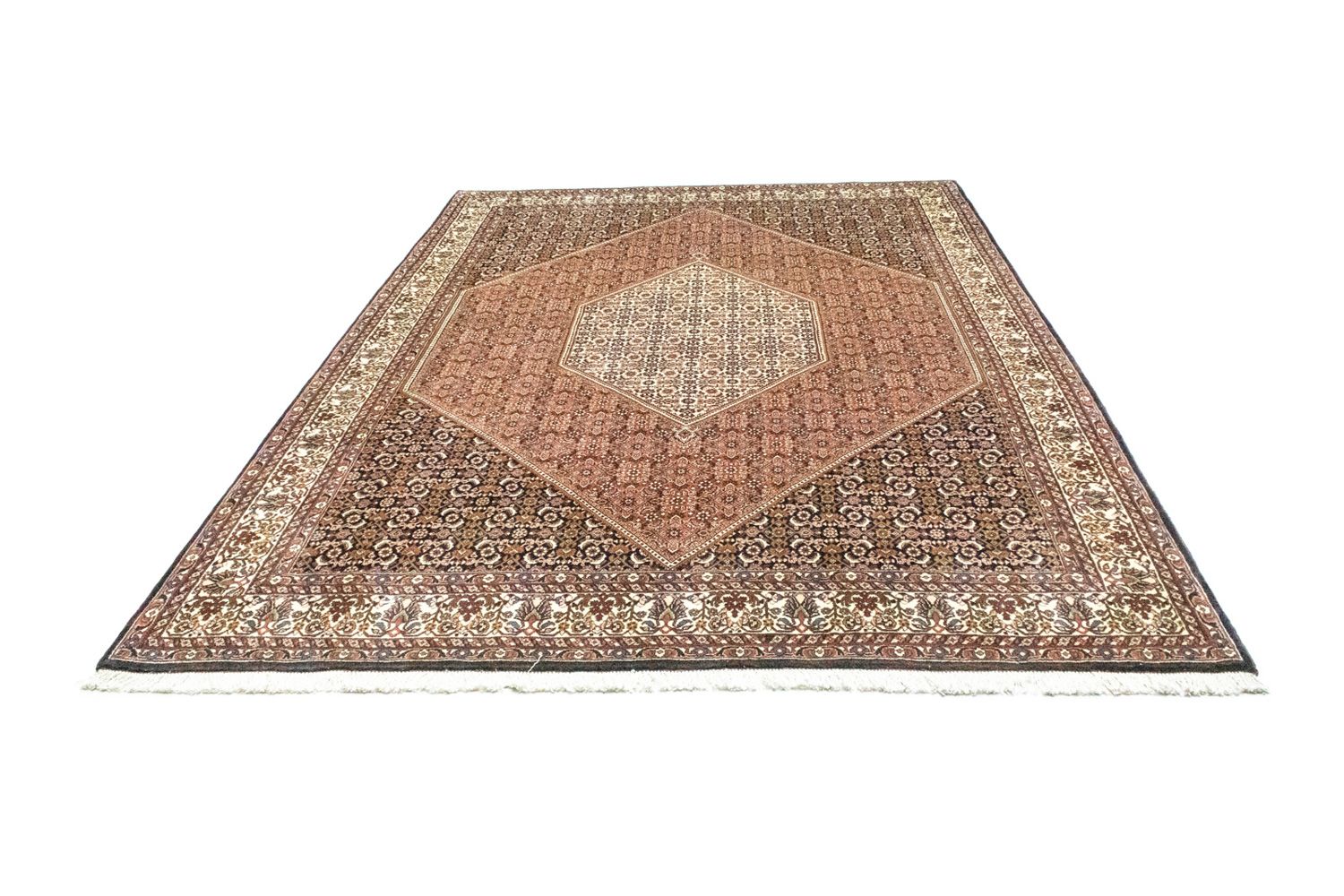 Tapis persan - Bidjar - 298 x 203 cm - rouge