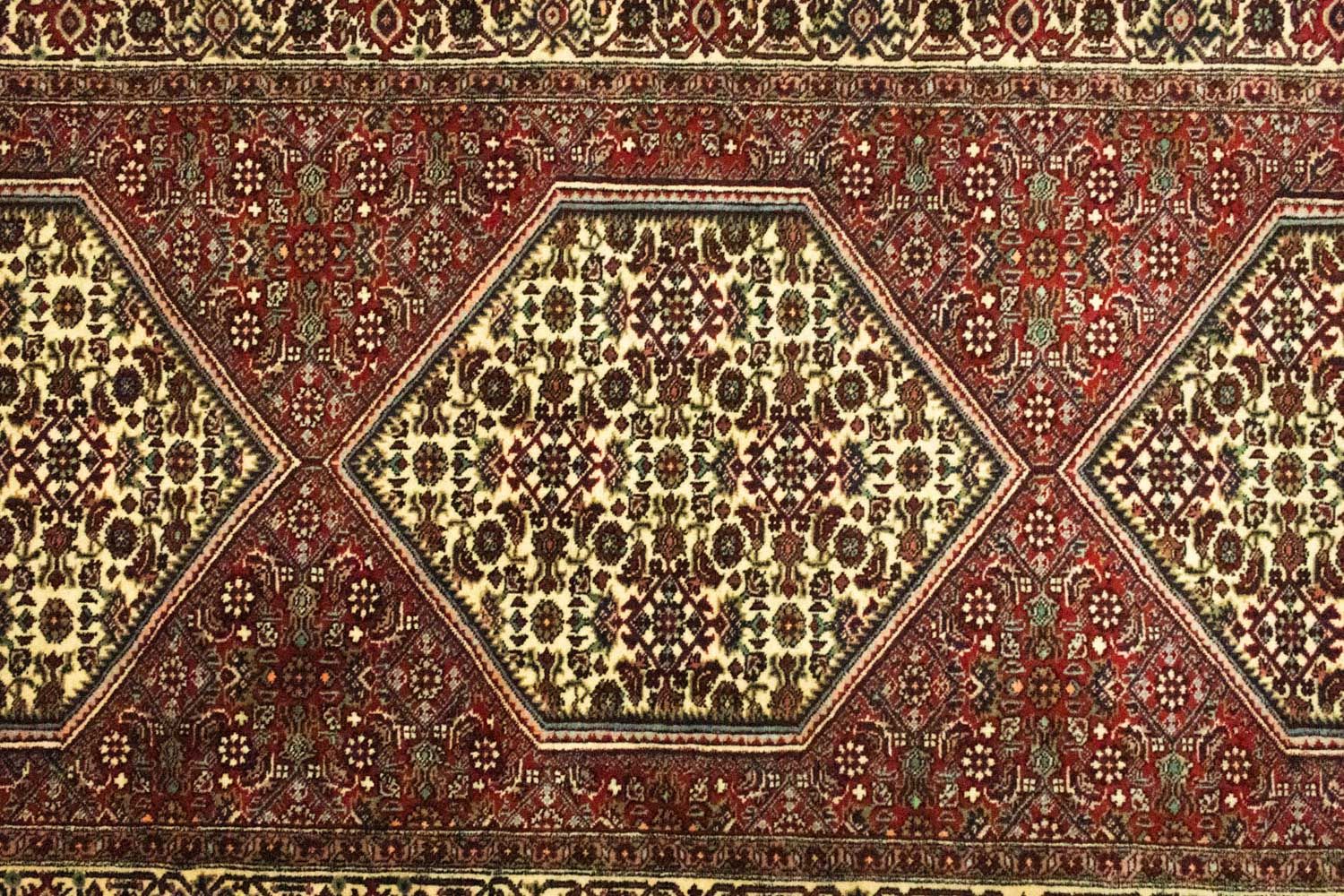 Tapis de couloir Tapis persan - Bidjar - 200 x 89 cm - rouge