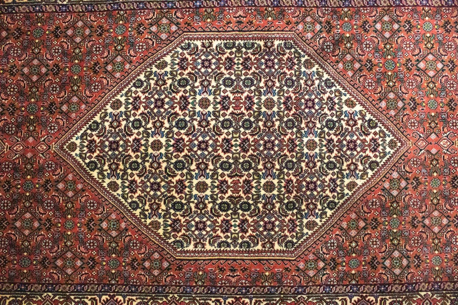 Tapis de couloir Tapis persan - Bidjar - 320 x 90 cm - rouge