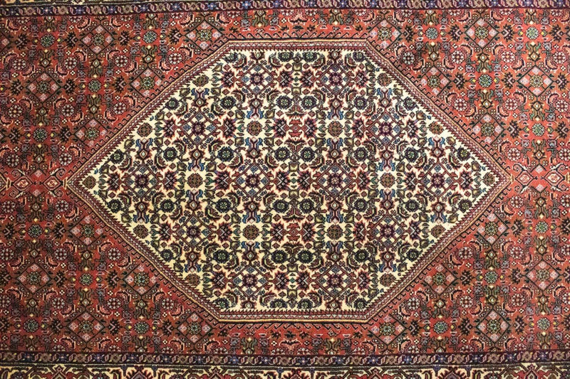 Tapis de couloir Tapis persan - Bidjar - 320 x 90 cm - rouge