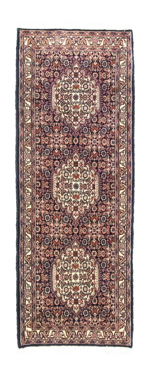 Tapis de couloir Tapis persan - Bidjar - 163 x 60 cm - bleu foncé