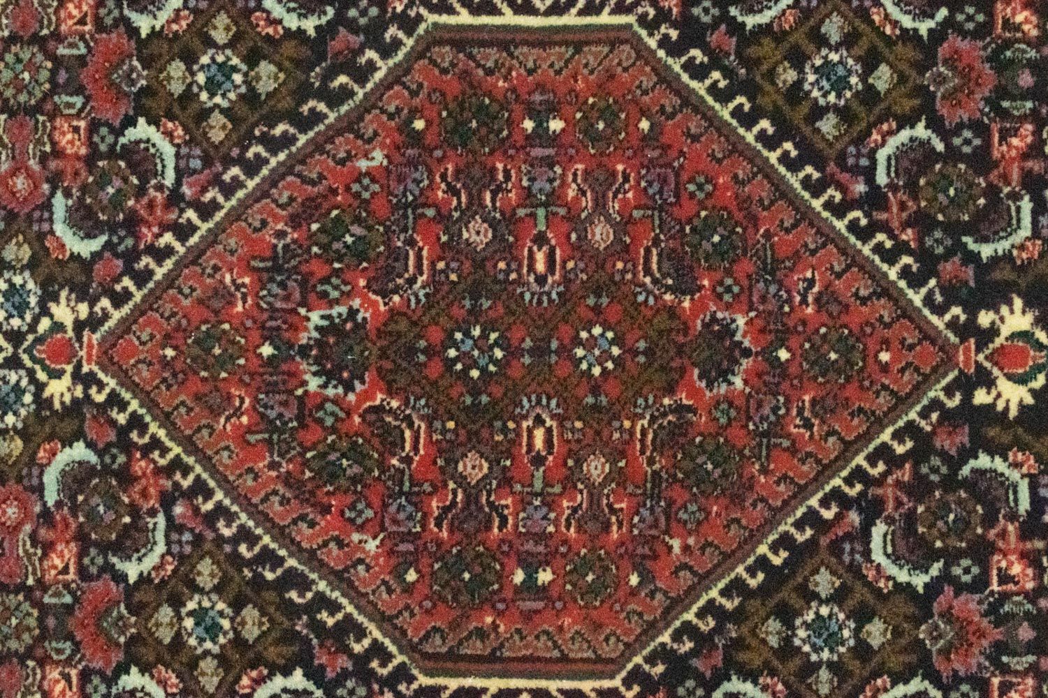 Tapis de couloir Tapis persan - Bidjar - 156 x 65 cm - rouge
