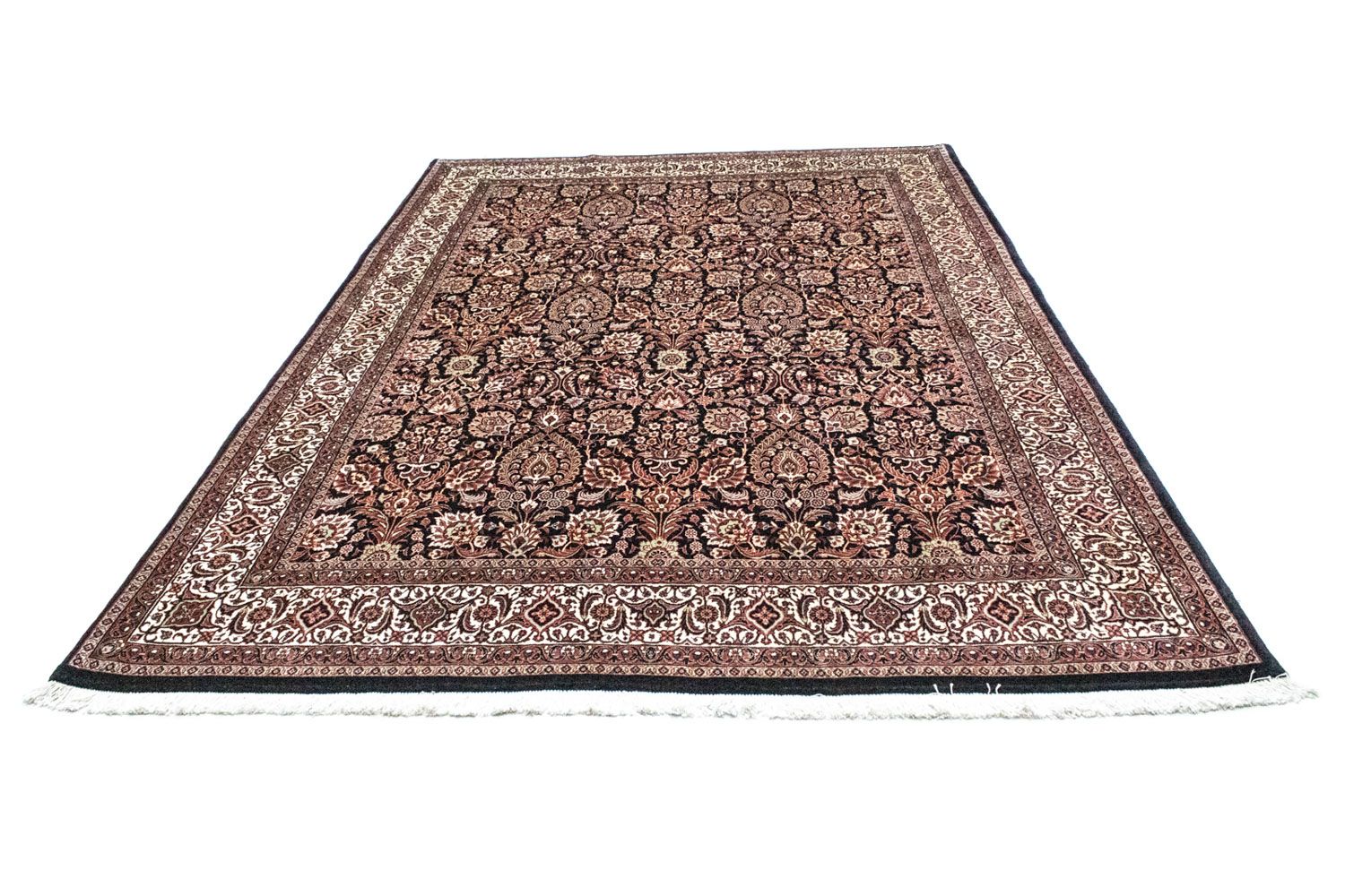 Tapis persan - Bidjar - 293 x 203 cm - bleu foncé
