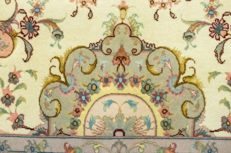 Tapis de couloir Tapis persan - Tabriz - 339 x 91 cm - beige