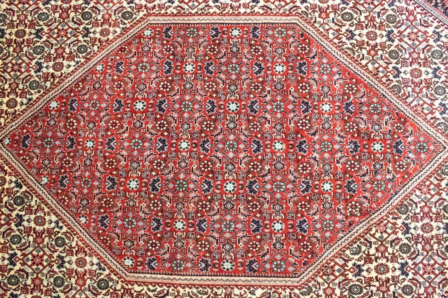 Tapis persan - Bidjar - 302 x 203 cm - rouge