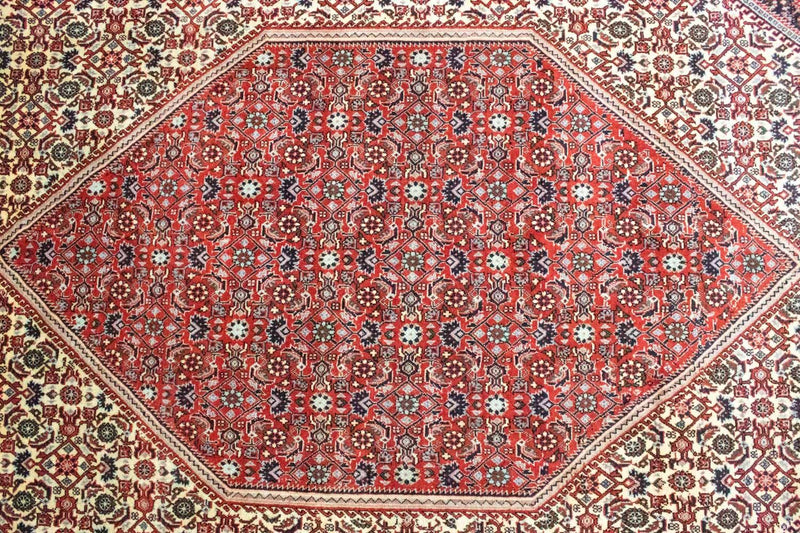 Tapis persan - Bidjar - 302 x 203 cm - rouge
