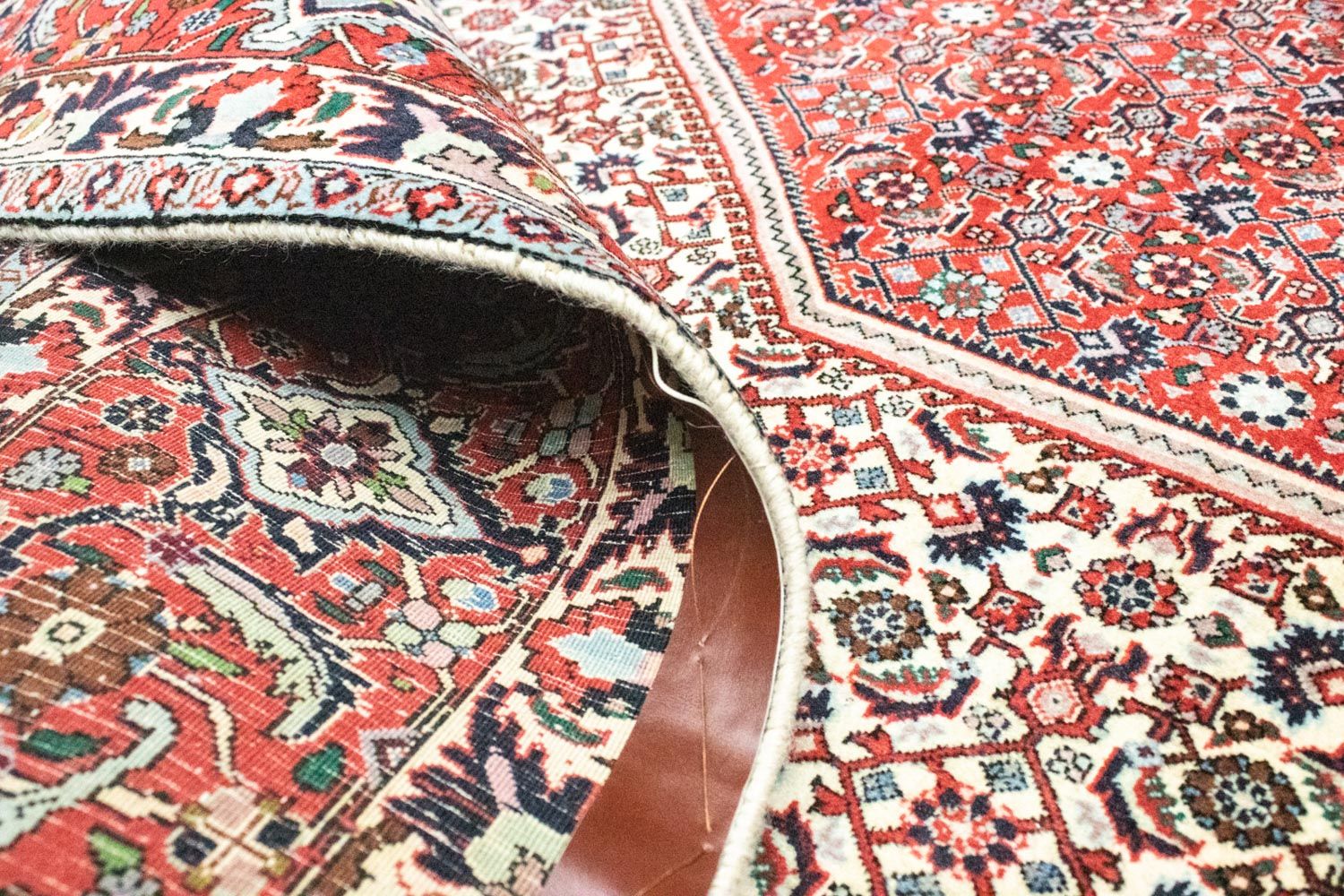 Tapis persan - Bidjar - 302 x 203 cm - rouge