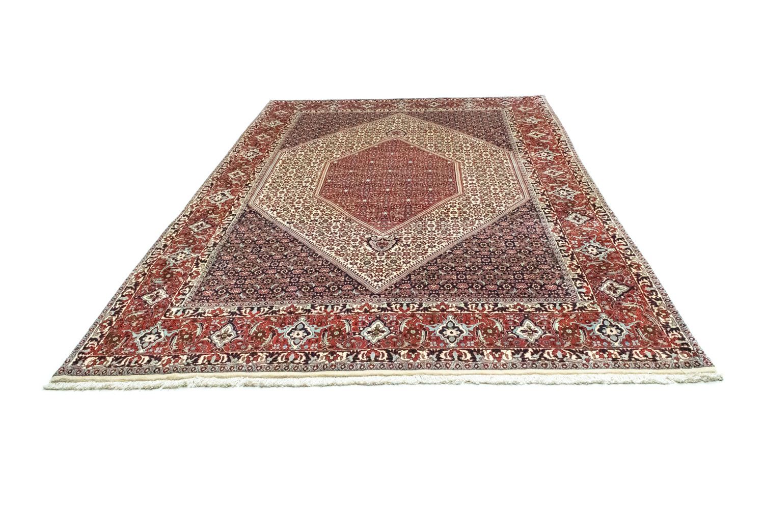 Tapis persan - Bidjar - 302 x 203 cm - rouge