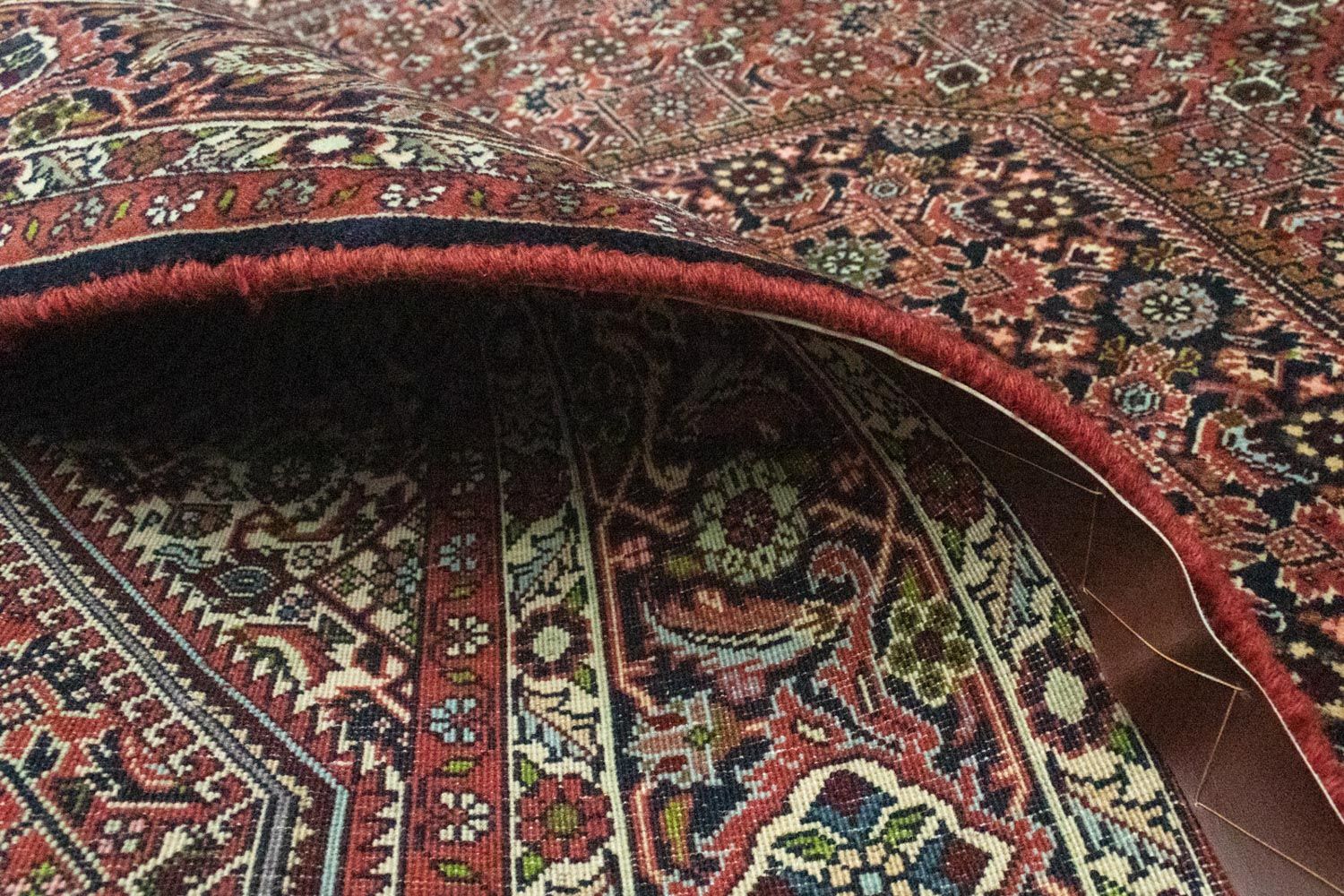 Tapis persan - Bidjar - 252 x 175 cm - bleu
