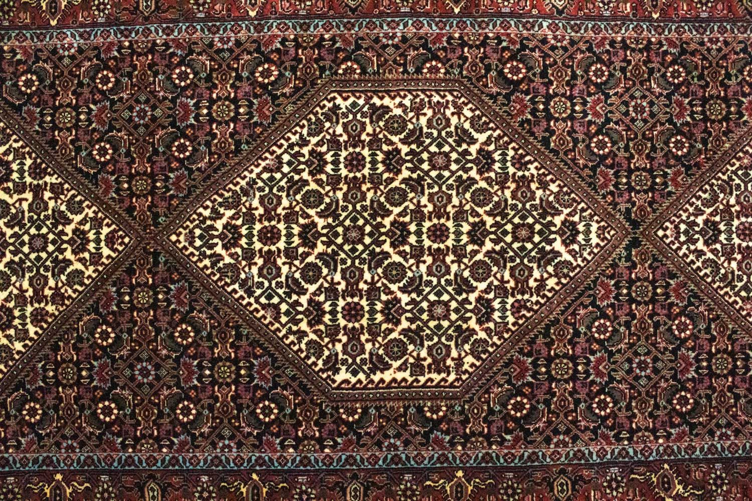 Tapis de couloir Tapis persan - Bidjar - 294 x 83 cm - bleu