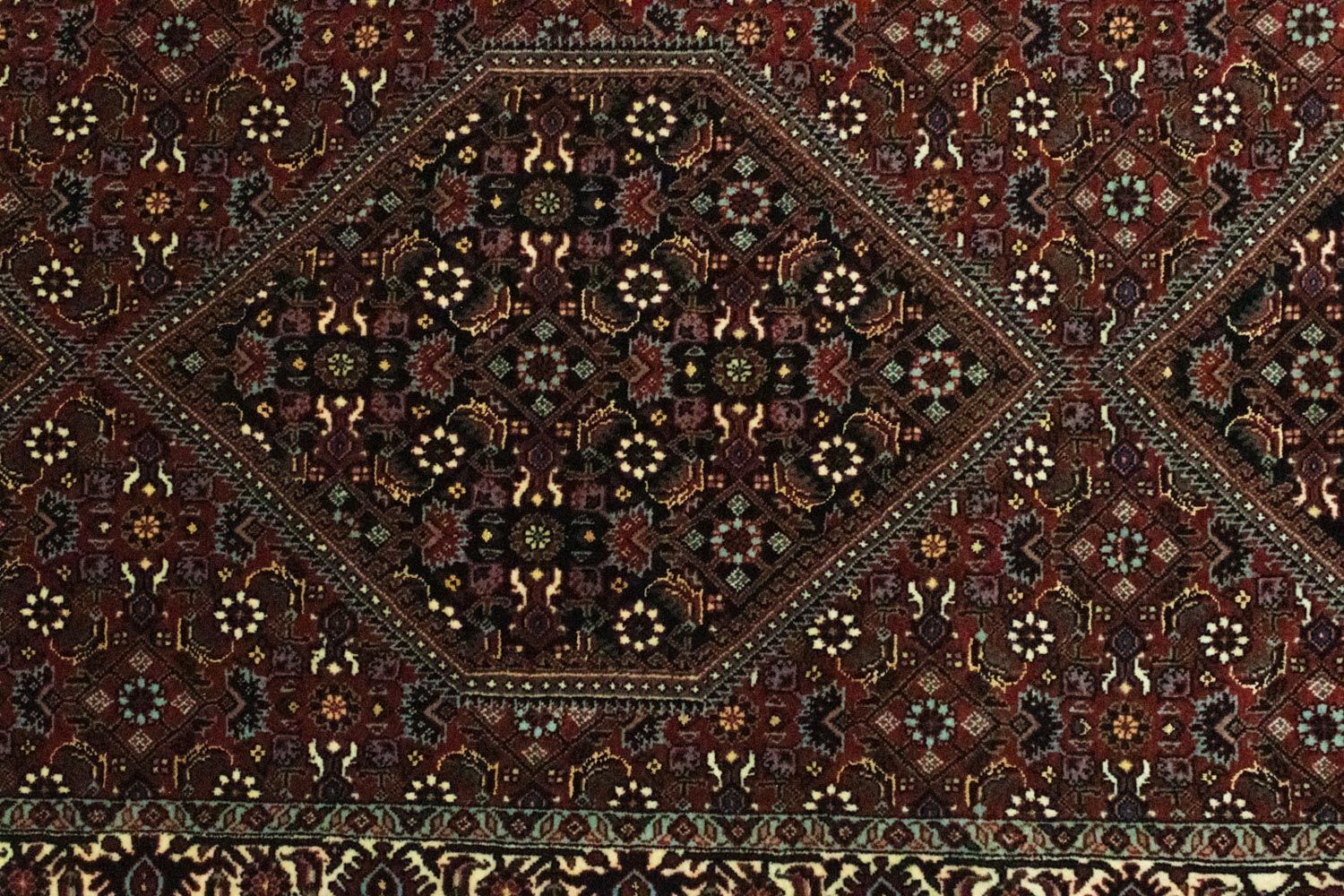 Tapis de couloir Tapis persan - Bidjar - 200 x 76 cm - rouge