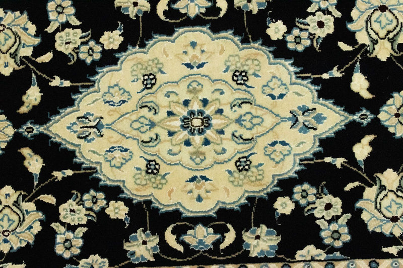 Tapis de couloir Tapis persan - Nain - 215 x 57 cm - bleu foncé