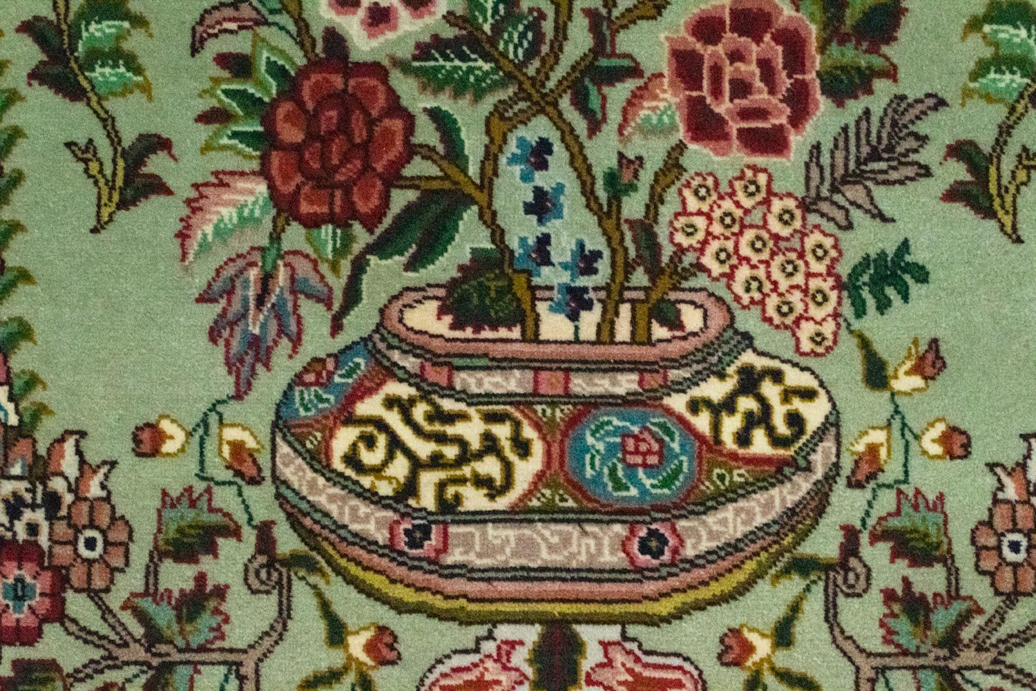 Tapis persan - Tabriz - Royal - 83 x 62 cm - vert