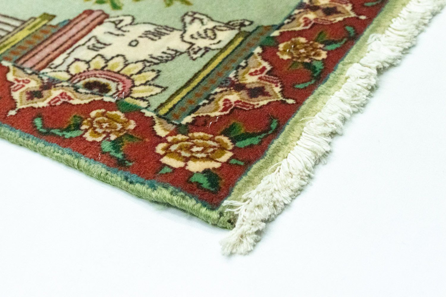 Tapis persan - Tabriz - Royal - 83 x 62 cm - vert